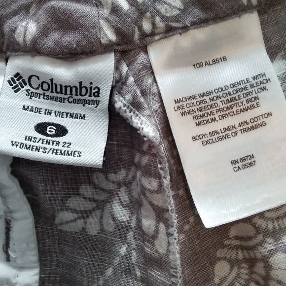 COLUMBIA SPORTSWEAR Linen Capri's - Picture 2 of 10